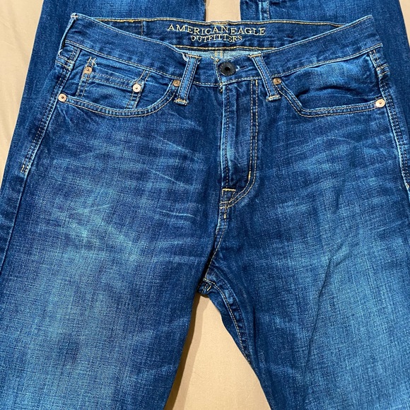 American Eagle 🦅 Outfitters relaxed straight jeans size 30 x 34 MINT - Picture 4 of 8